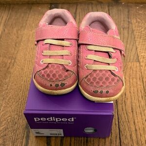 Pediped Dani Pink Carnation Sneakers